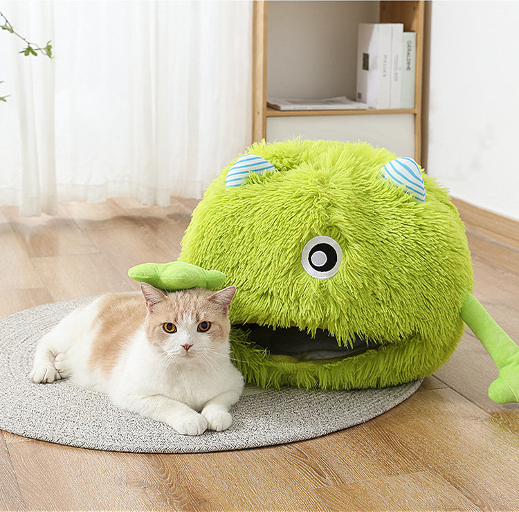 The Ultimate Comfort for Your Furry Friend: Machine Washable Round Fluffy Pet Cuddler Bed